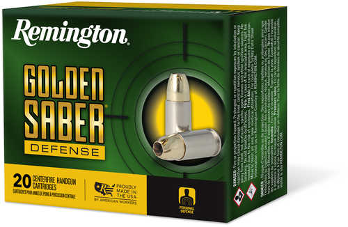 Remington Golden Saber Defense 45 ACP Plus P 185 Grain JHP – Reliable Law Enforcement Performance