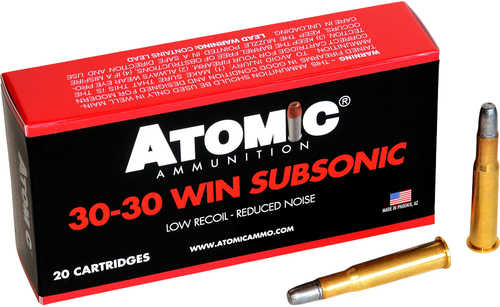 Atomic Subsonic 30 30 Win 165 Grain Lead Round Nose Ammo