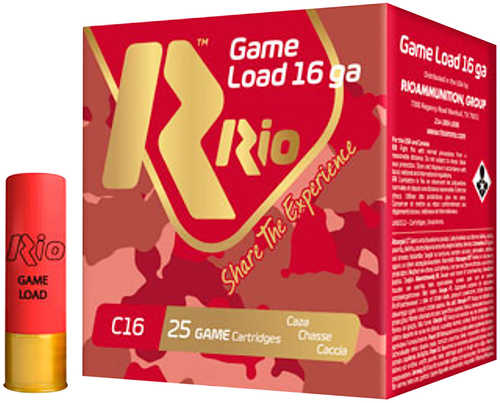 Rio Ammunition 16 Gauge Game Load 2 3/4 1-1/8 Oz 7.5 Shot