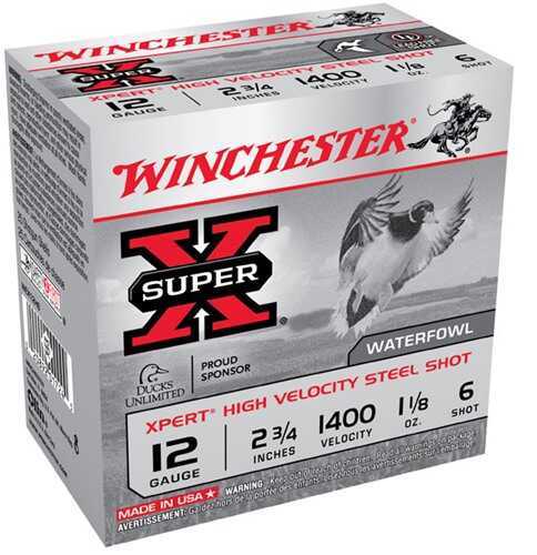 Winchester Xpert Hi Velocity Steel 12 Gauge 25 Rounds Six
