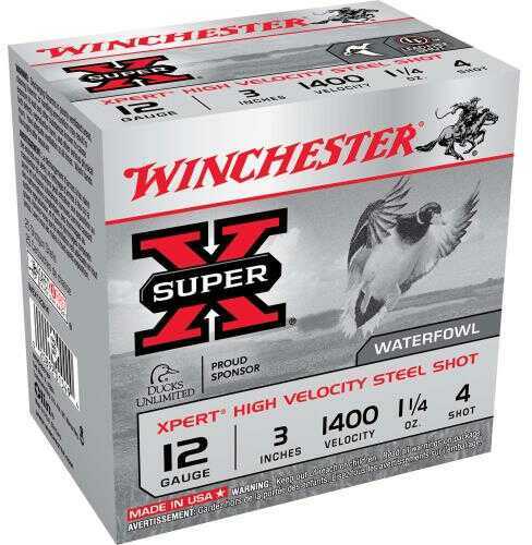 Winchester Xpert Steel 12 Gauge 3 Inch 1.25oz Four 25 Rounds
