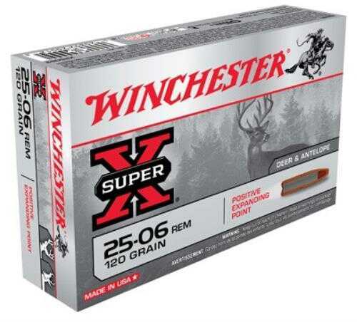 Winchester 25-06 Remington 120 Grain Ammunition 20 Rounds