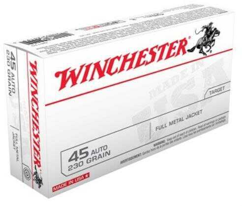 Winchester USA 45 ACP 230 Grain Full Metal Jacket – Accurate and Controlled Recoil