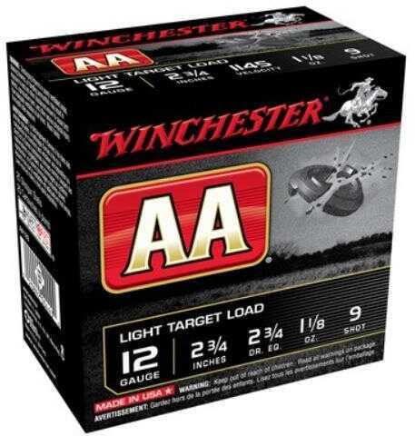 12 Gauge 25 Rounds Winchester AA Target Load Lead Shot