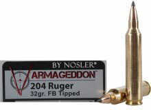 Nosler 204 Ruger 32 Grain Hollow Point Ammo, 20 Rounds