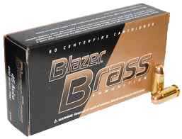 CCI Blazer 45 ACP 230 Grain Full Metal Jacket – Reliable Performance with Reloadable Brass Cases