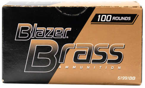Blazer Brass 9mm Luger Ammunition – 100 Rounds of 115 Grain Full Metal Jacket