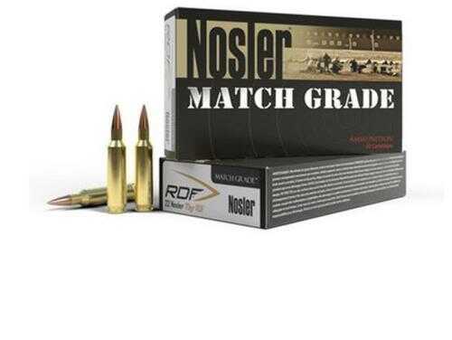 Nosler 22 Nosler 70 Grain RDF HPBT Ammunition 20 Rounds