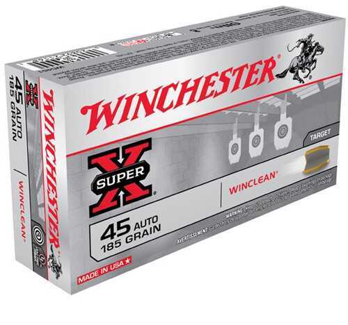 Winchester 45 ACP 50 Rounds Ammunition – Lead-Free Indoor Range Shooting