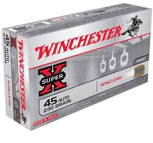 Winchester 45 ACP 50 Rounds Ammunition – Lead-Free Indoor Range Shooting