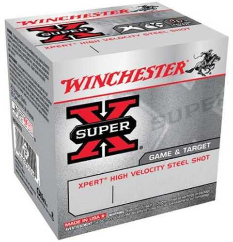 A box of Winchester 12 Gauge 100 Rounds Target Ammo Two And Quarter, featuring the red and black Winchester logo on a silver background with product details displayed on the front and sides.