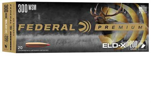 Federal Premium ELDX 300 WSM 200 Grain Polymer Tip 20 Round