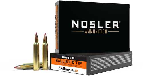 Nosler 204 Ruger 40 Grain Ballistic Tip Varmint 20 Rounds