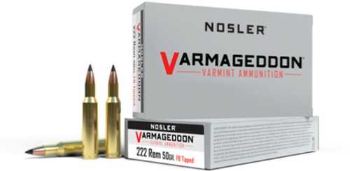 Nosler Varmageddon 222 Rem 50 Grain VG FBT 20 Rounds