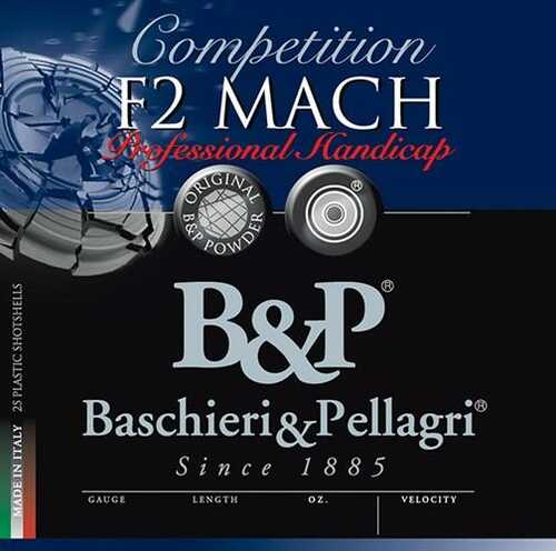 BP F2 Mach Handicap Shotshells 12 Gauge 2 3 4 Inch 1250 FPS 25 Rounds