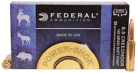 Federal 6.5 Creedmoor 140 Grain Soft Point Ammo, 20 Rounds