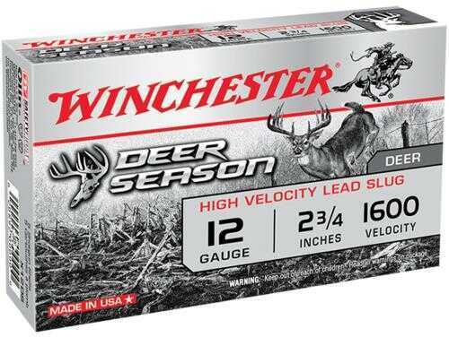 A Winchester Xtended Range Bismuth 12 Gauge 3 Inch shotshell box with branding, bismuth details, 10 rounds capacity, and Made in USA text.