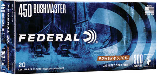 Federal 450 Bushmaster 300 Grain Soft Point Ammo, 20 Rounds