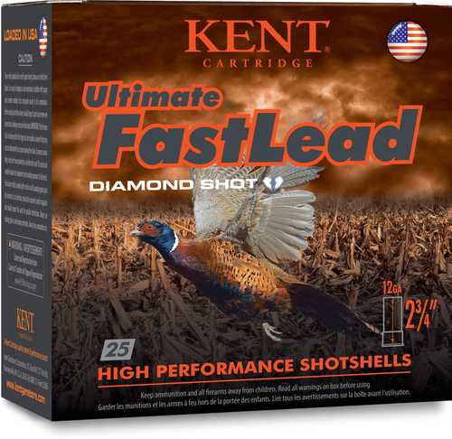 Kent 12 Gauge 25 Rounds Fast Lead Upland Shotshells 7.5 Shot
