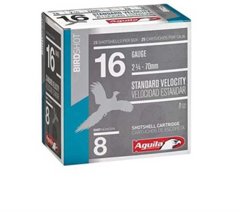 Aguila 16 Gauge 25 Rounds 1 Oz Lead Shot Number 8 Ammunition