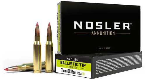 Nosler 7mm-08 Remington 120gr Ballistic Tip 20 Rounds