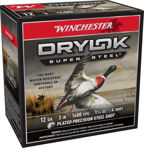 12 Gauge 25 Rounds Winchester Steel Shot 4 Ammunition