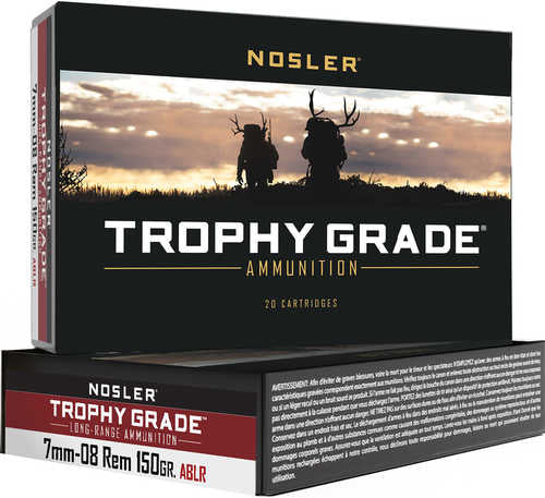Nosler Trophy Grade Long Range Ammunition 7mm 08 Rem 150gr