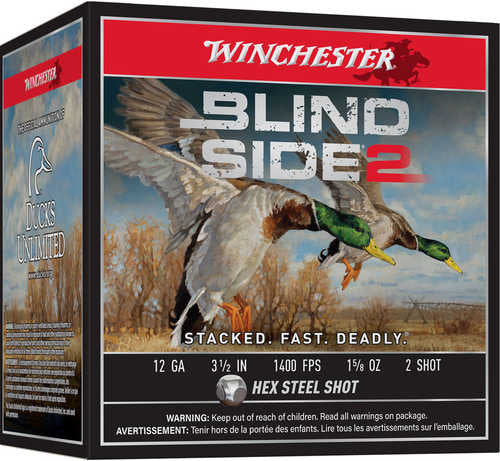 Winchester Blind Side 2 12 Gauge 3.5in 1 5/8oz Steel Shot