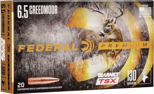 Federal 6.5 Creedmoor 130 Grain TSX Ammo 20 Rounds