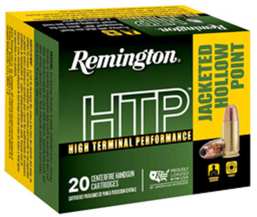 Remington 45 ACP 230 Grain Jacketed Hollow Point – High Terminal Performance 20 Rounds