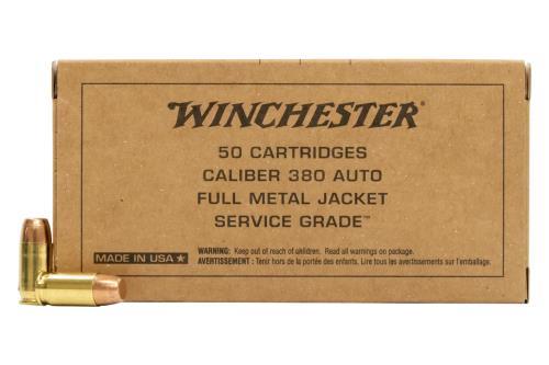 Winchester 380 ACP 95 Grain Full Metal Jacket – Reliable Accuracy 50 Rounds