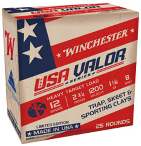 Winchester USA Valor 12 Gauge Target Shot 8 25 Rounds