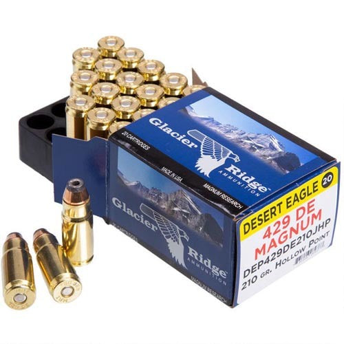 Magnum Research 429 Desert Eagle Ammunition – Powerful 240 Grain Jacketed Hollow Point