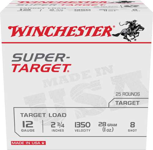 Winchester 12 Gauge Target 8 Shot Ammunition 25 Rounds