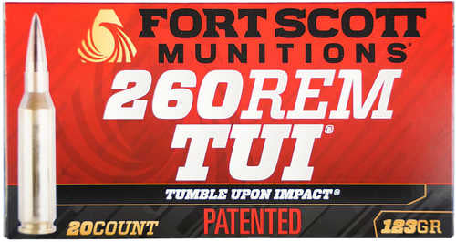 Fort Scott Munitions 260 Rem TUI 123 Grain Spun Copper Ammo