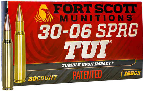 Fort Scott Munitions 3006168SCV TUI 30 06 168 Grain Copper