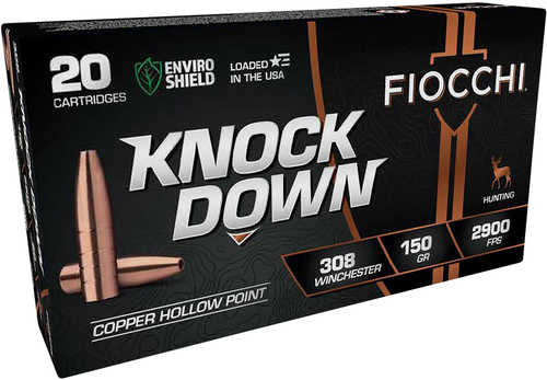 Fiocchi 308CHB Enviro Shield 150 Grain Hollow Point Ammo
