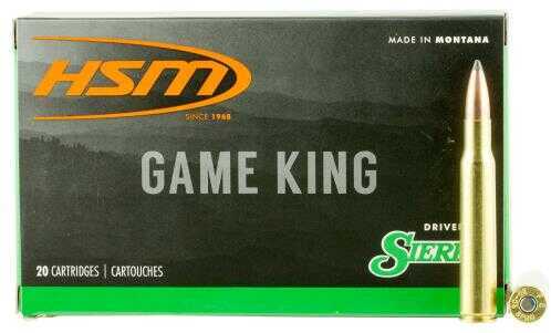 HSM Game King 250 Savage 100 Grain Spitzer Boat Tail Ammo, 20 Rounds