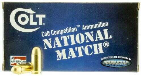 Colt National Match 45 ACP Ammunition – Full Metal Jacket for Enhanced Accuracy