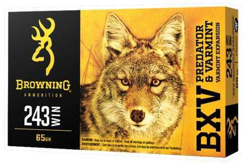 Browning BXV 243 Win 50Gr Polymer Tip Ammunition 20 Rounds