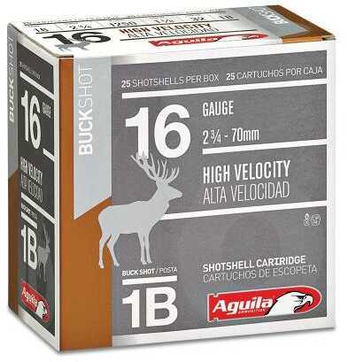 Aguila 12 Gauge Buckshot 25 Rounds Two Quarters Inch Lead