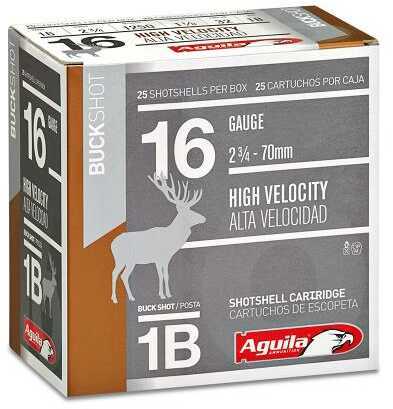 Aguila 16 Gauge Buckshot 25 Rounds Two Three Quarters Inch