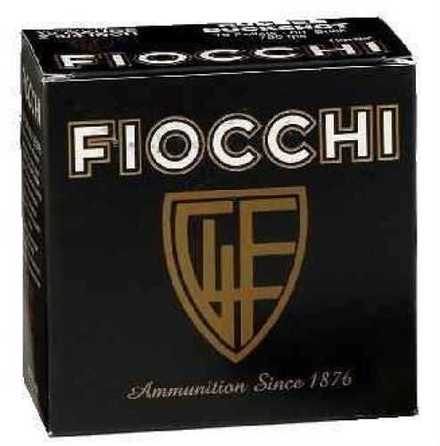 A black box of Fiocchi Ammo 12 Gauge 2 3/4 7/8 oz #8 Lead, featuring bold white branding, a gold shield logo, and Ammunition Since 1876 in cursive—ideal for target loads. Contains 250 rounds.