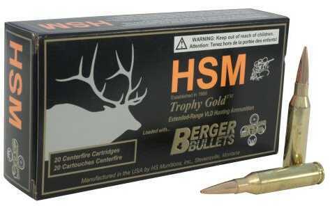 HSM 6.5 Creedmoor 140 Grain Berger VLD Ammo, 20 Rounds