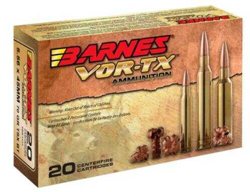 Barnes 5.56mm NATO 70 Grain TSX Boat Tail - 20 Rounds