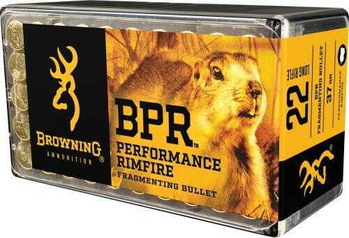 Browning 22 Long Rifle 1000 Rounds Ammunition - 37 Grain Fragmenting Hollow Point Performance