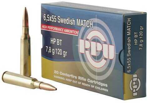 Prvi Partizan 6.5x55 Swedish 120gr HPBT Ammo 20rd