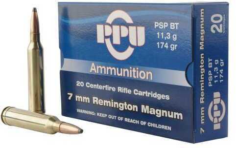 Prvi Partizan 7mm Remington Magnum 174 Gr Soft Point 20 Rounds