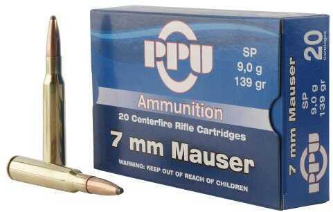 Prvi Partizan 7mm Mauser 139 Gr Soft Point Ammo 20rd