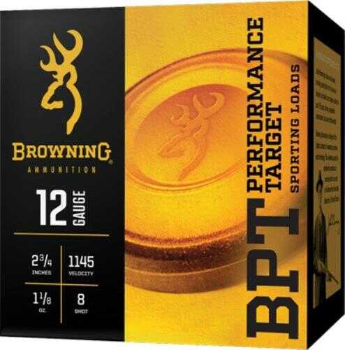 Browning 12 Gauge Target Shells 25 Rounds 2 3 4 Inch Oz